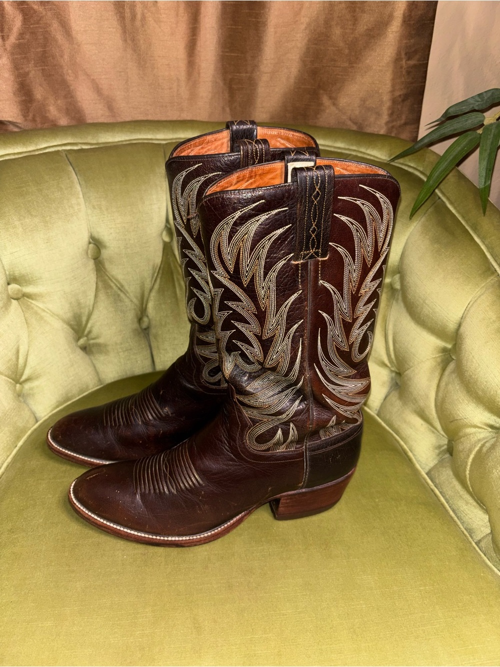 Vintage Men WB Masterson Limited Edition Cowboy Boots 10 D Wrangler 1980s Spain - Picture 12 of 12